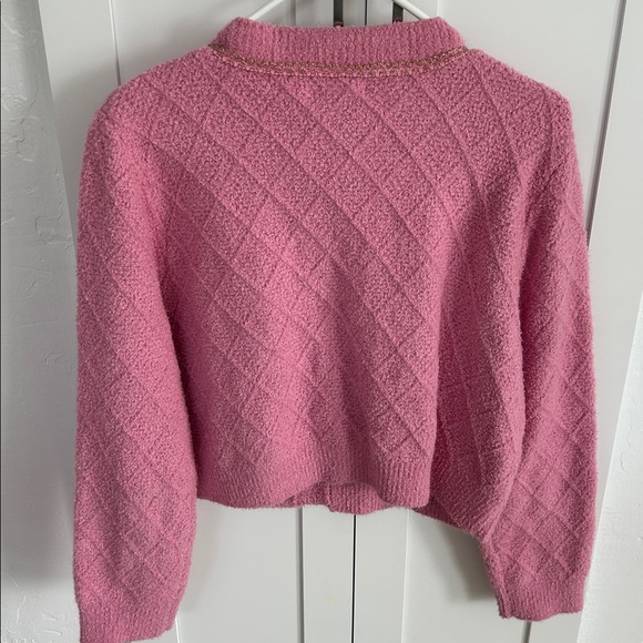 Pink Cardigan Sweater - Picture 3 of 7
